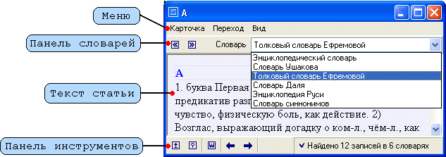 Словарная карточка